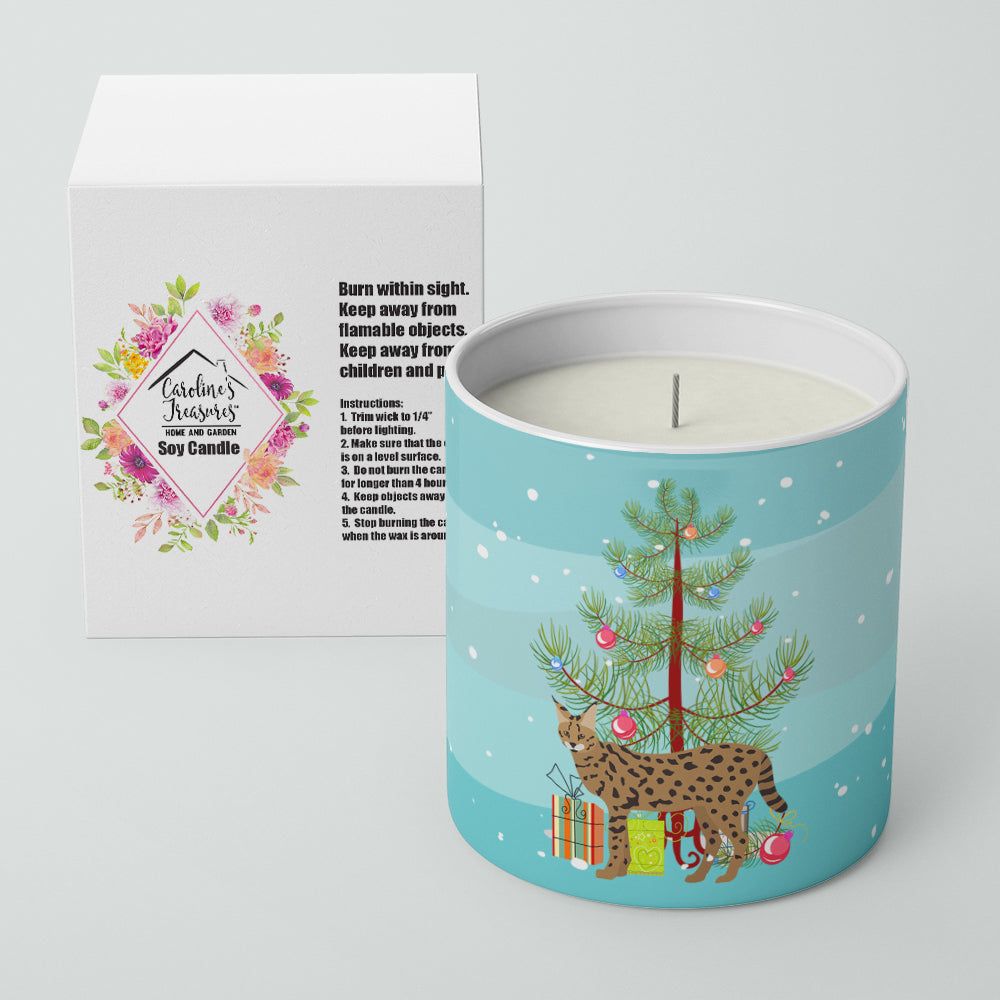 Savannah Style 3 Cat Merry Christmas 10 oz Decorative Soy Candle Image 2