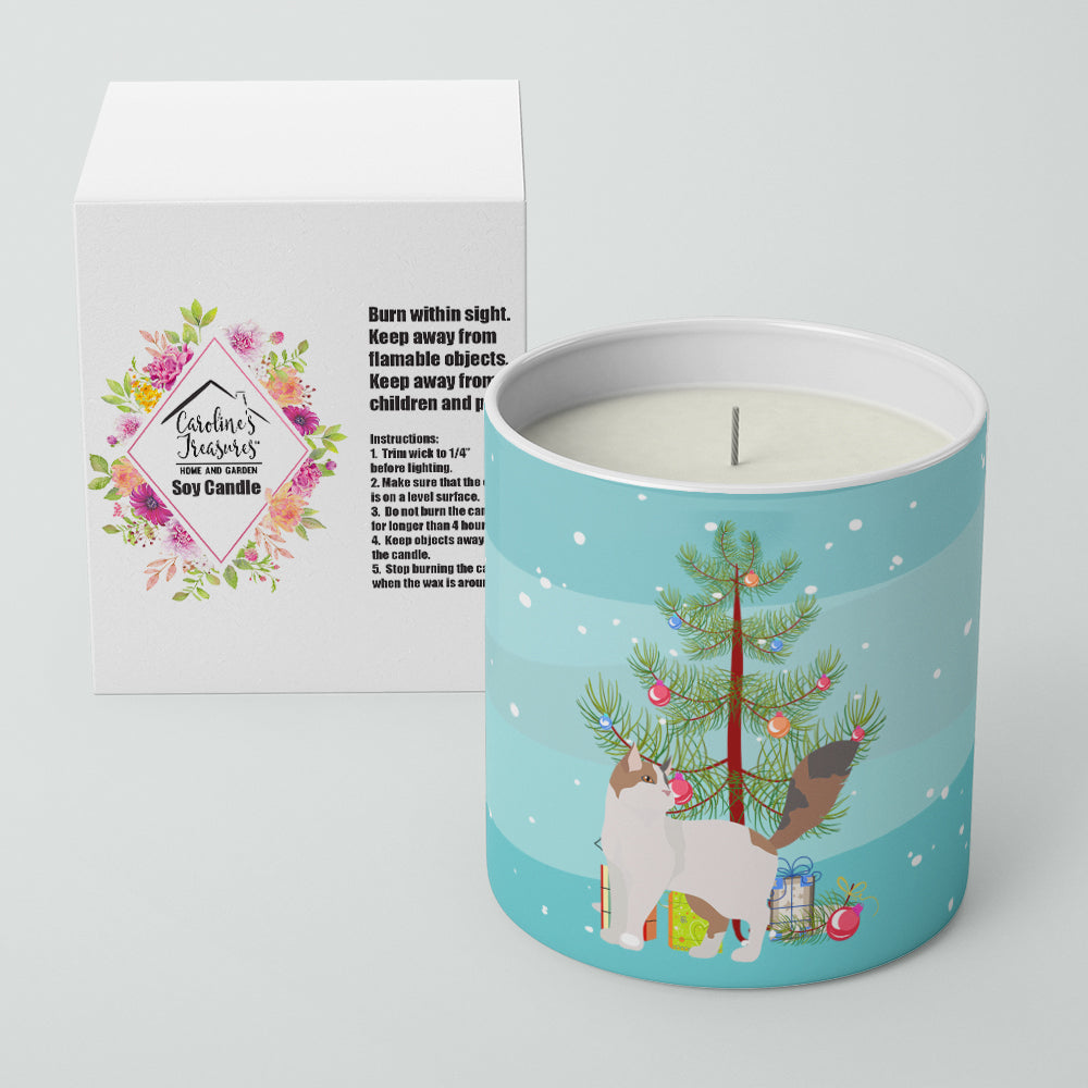 Turkish Van Cat Merry Christmas 10 oz Decorative Soy Candle Image 2