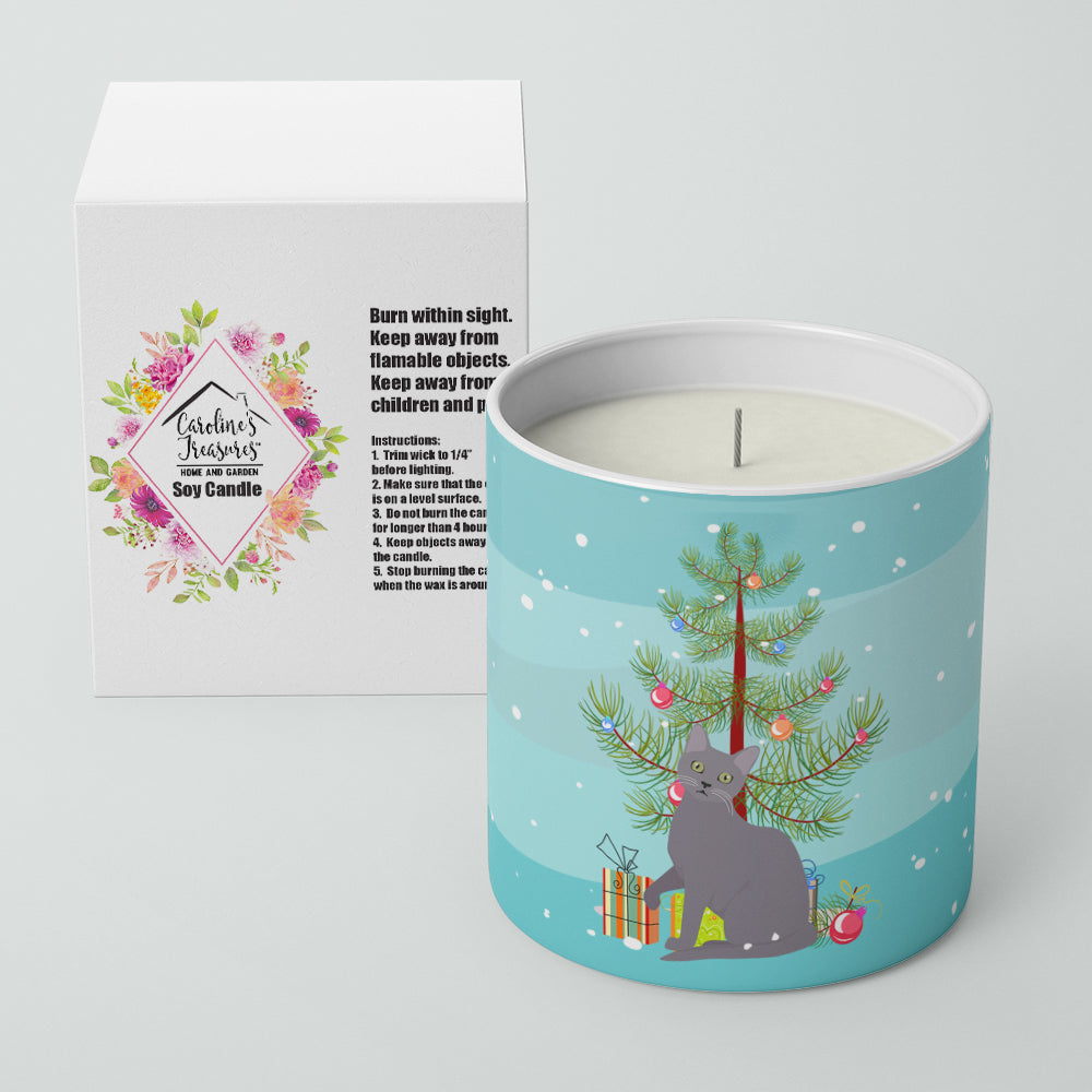 Korat Cat Merry Christmas 10 oz Decorative Soy Candle Image 2