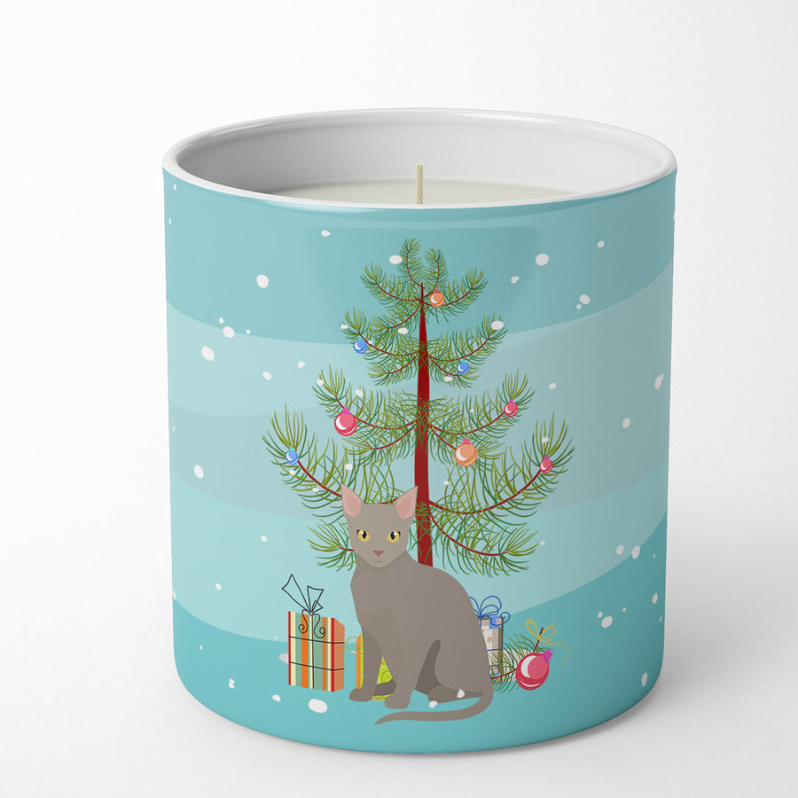 Malayan Cat Merry Christmas 10 oz Decorative Soy Candle Image 1