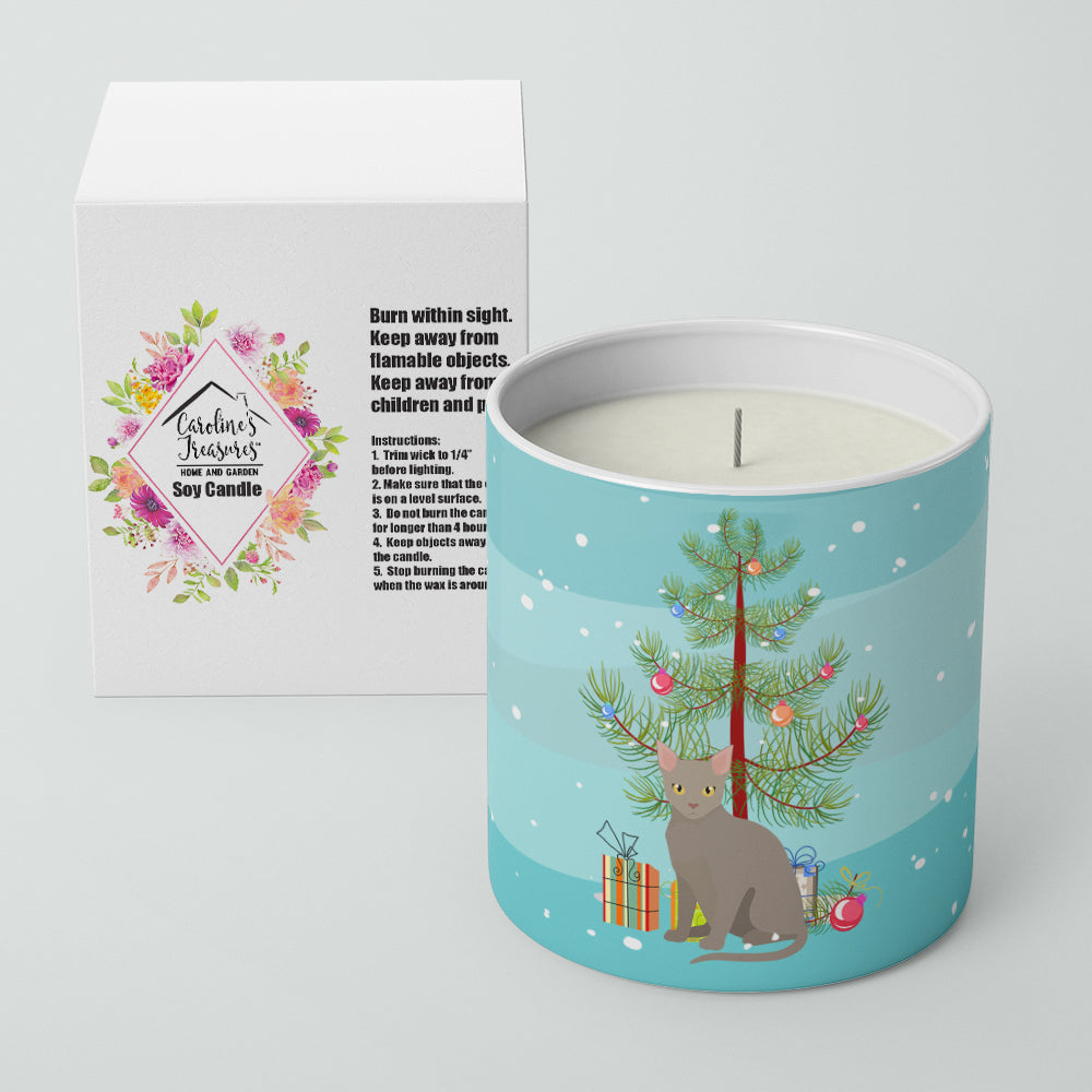 Malayan Cat Merry Christmas 10 oz Decorative Soy Candle Image 2