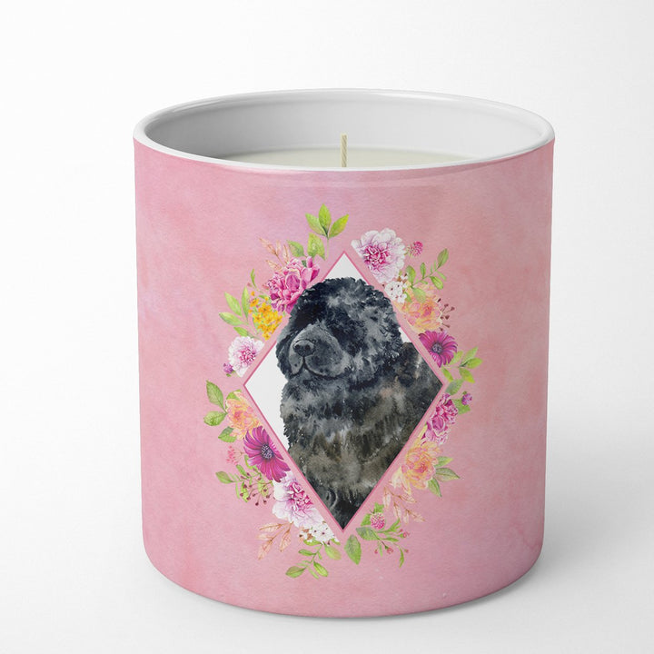 Newfoundland Pink Flowers 10 oz Decorative Soy Candle Image 1