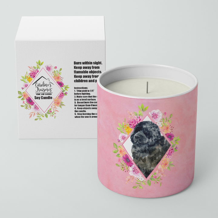 Newfoundland Pink Flowers 10 oz Decorative Soy Candle Image 2