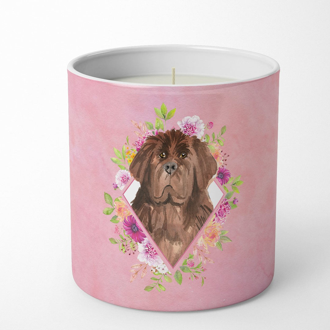 Newfoundland Pink Flowers 10 oz Decorative Soy Candle Image 1