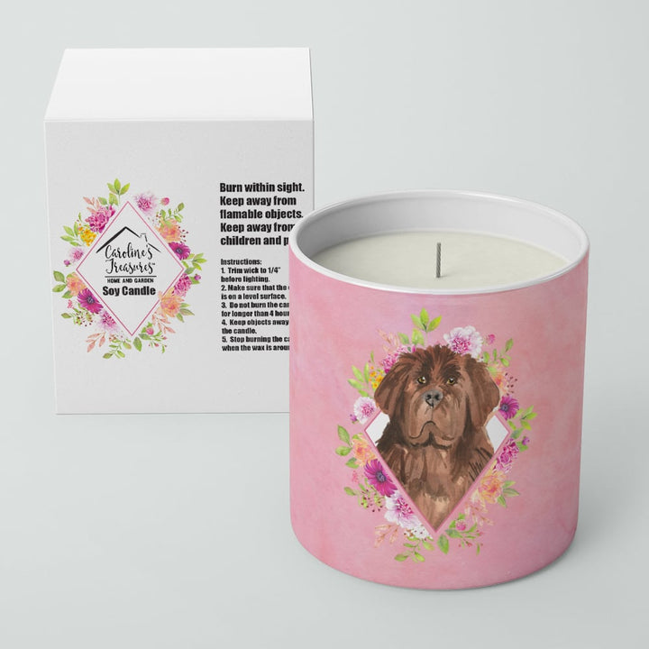 Newfoundland Pink Flowers 10 oz Decorative Soy Candle Image 2