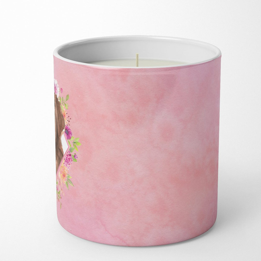 Newfoundland Pink Flowers 10 oz Decorative Soy Candle Image 5