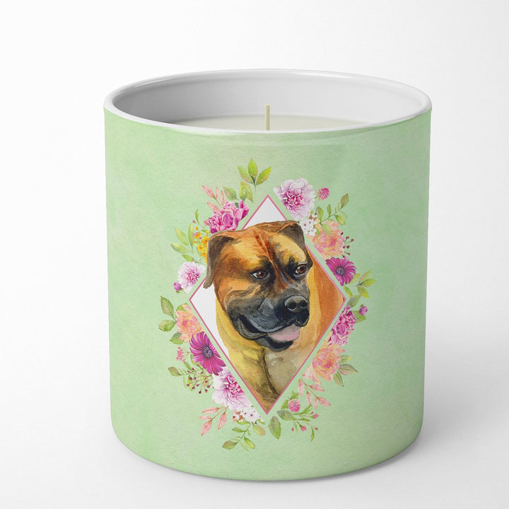 Borboel Mastiff Green Flowers 10 oz Decorative Soy Candle Image 4