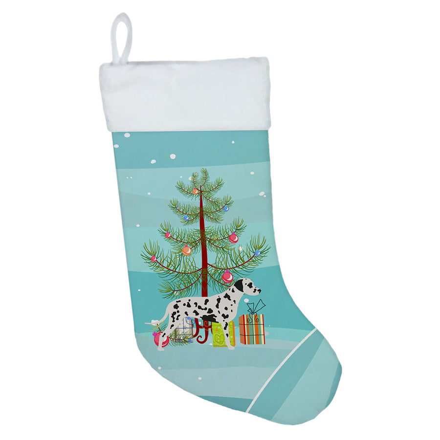 Dalmatian Merry Christmas Tree Christmas Stocking Image 1