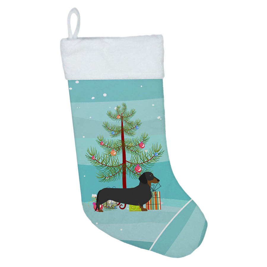 Dachshund Merry Christmas Tree Christmas Stocking Image 1