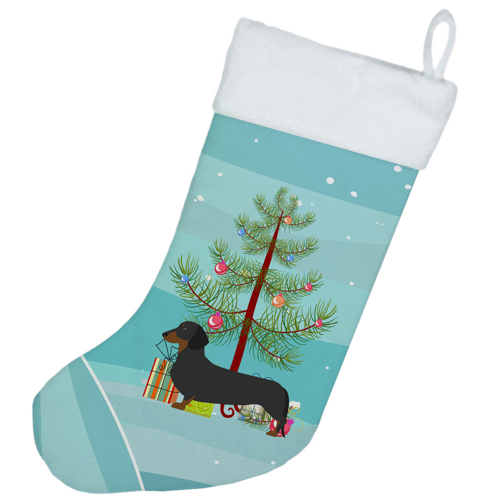 Dachshund Merry Christmas Tree Christmas Stocking Image 2