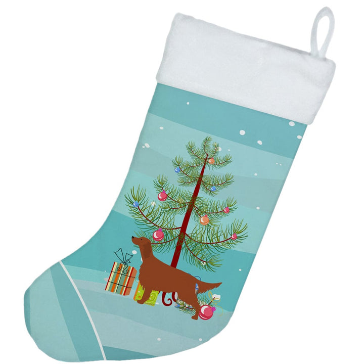 Irish Setter Merry Christmas Tree Christmas Stocking Image 2