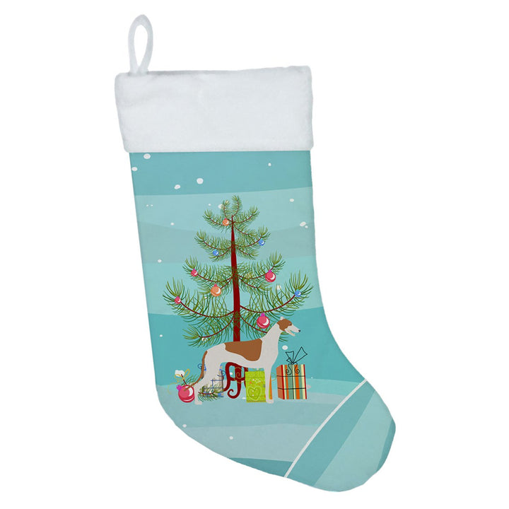 Greyhound Merry Christmas Tree Christmas Stocking Image 1