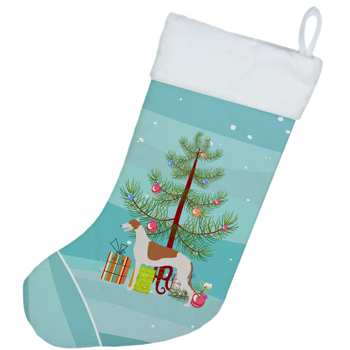 Greyhound Merry Christmas Tree Christmas Stocking Image 2