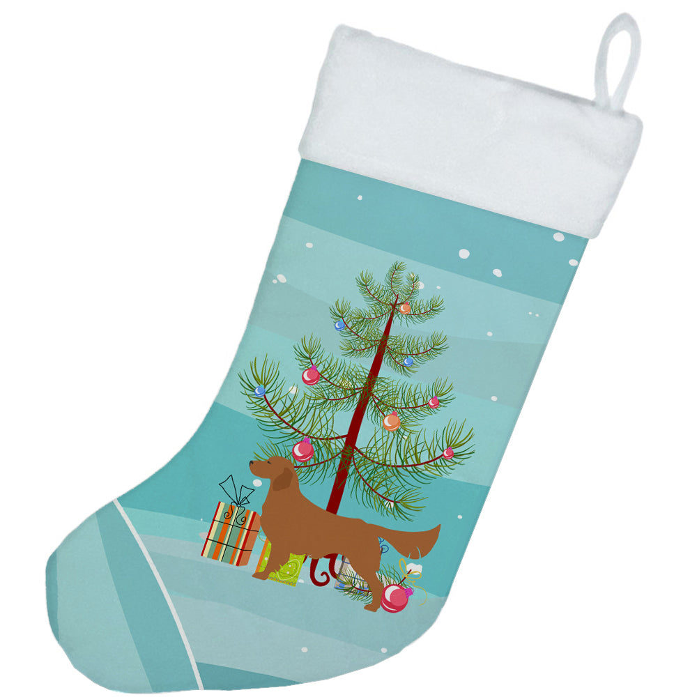 Golden Retriever Merry Christmas Tree Christmas Stocking Image 2