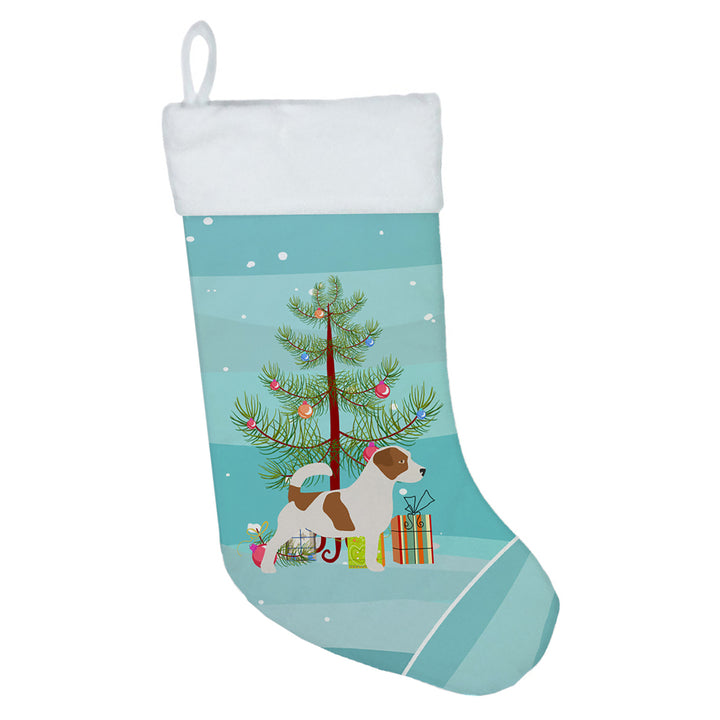 Jack Russell Terrier Merry Christmas Tree Christmas Stocking Image 1