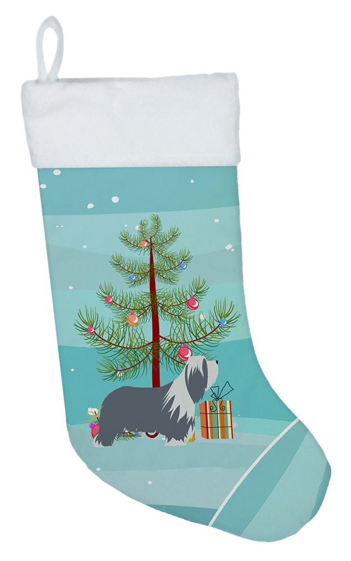 Bearded Collie Dog Merry Christmas Tree Christmas Stocking Image 1