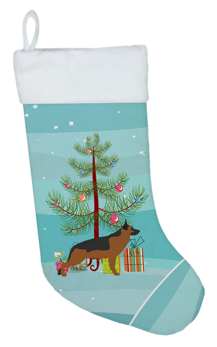 German Shepherd Merry Christmas Tree Christmas Stocking Image 1