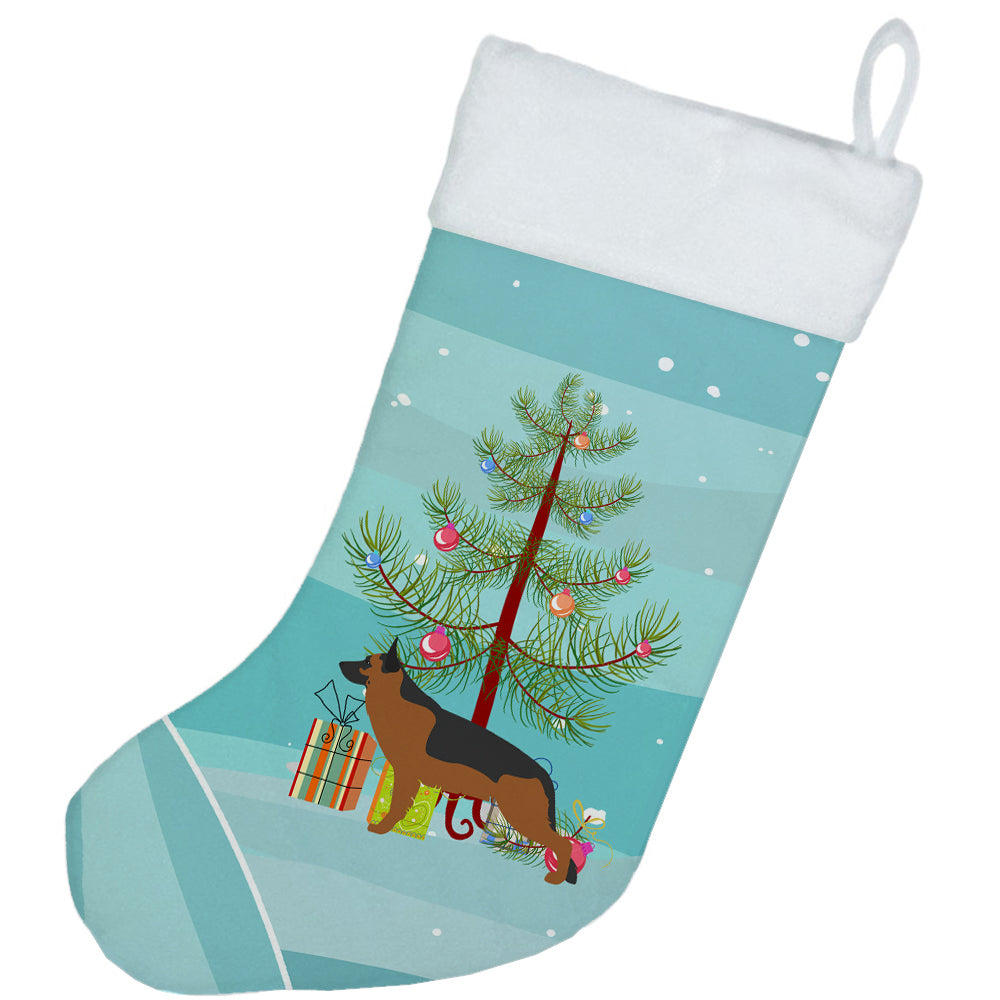 German Shepherd Merry Christmas Tree Christmas Stocking Image 2