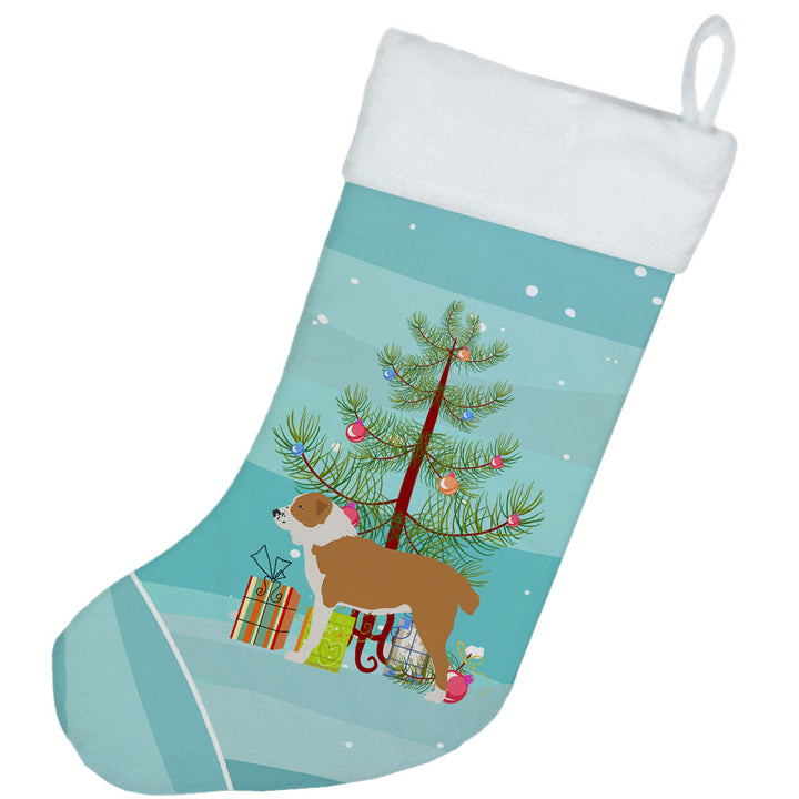 Central Asian Shepherd Dog Merry Christmas Tree Christmas Stocking Image 2