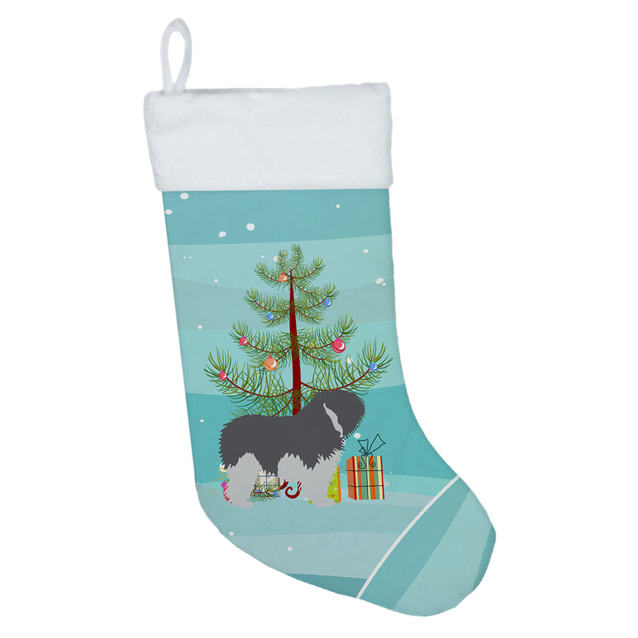 Polish Lowland Sheepdog Dog Merry Christmas Tree Christmas Stocking Image 1