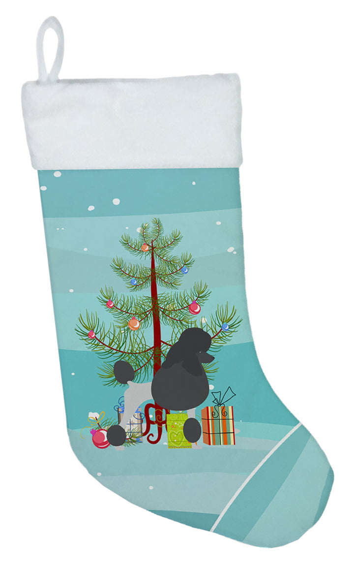 Poodle Merry Christmas Tree Christmas Stocking Image 1