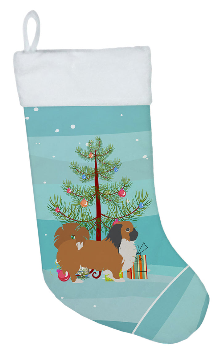 Pekingese Merry Christmas Tree Christmas Stocking Image 1