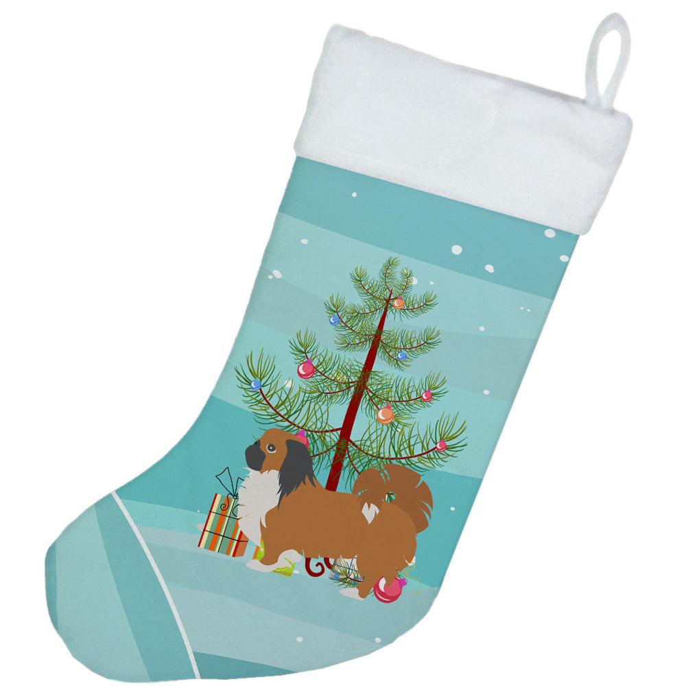 Pekingese Merry Christmas Tree Christmas Stocking Image 2