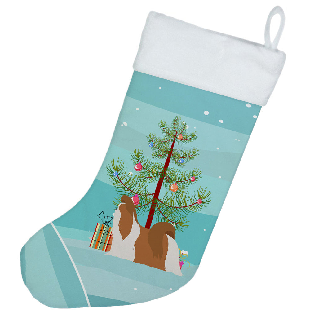 Shih Tzu Merry Christmas Tree Christmas Stocking Image 2