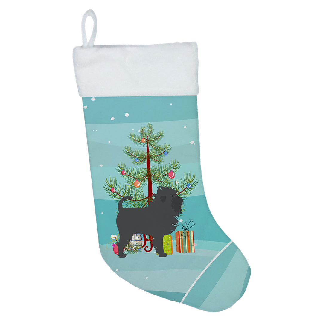 Affenpinscher Merry Christmas Tree Christmas Stocking Image 1