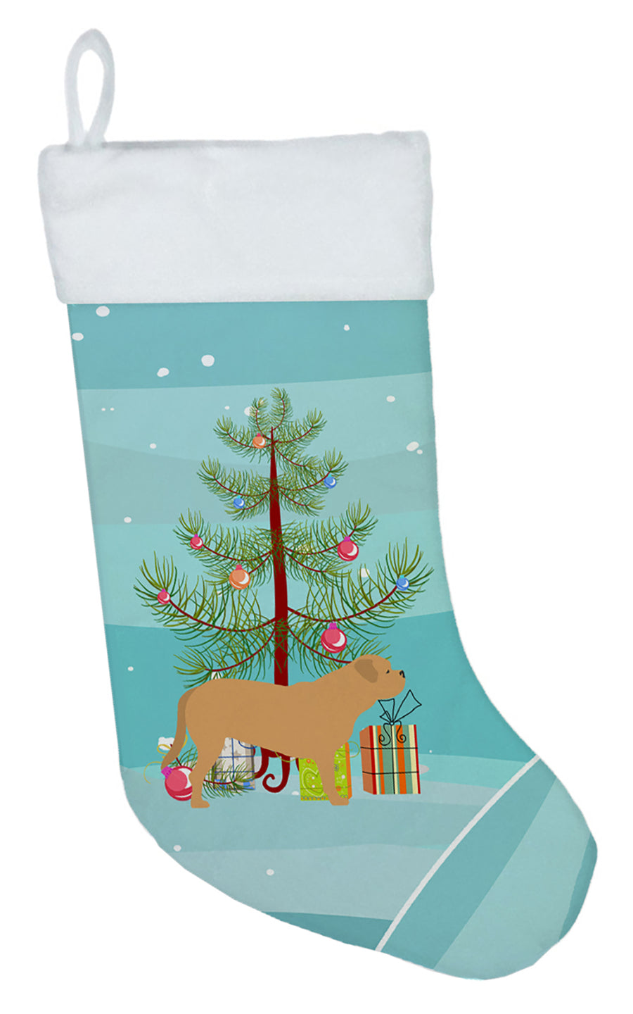 Dogue de Bordeaux Merry Christmas Tree Christmas Stocking Image 1