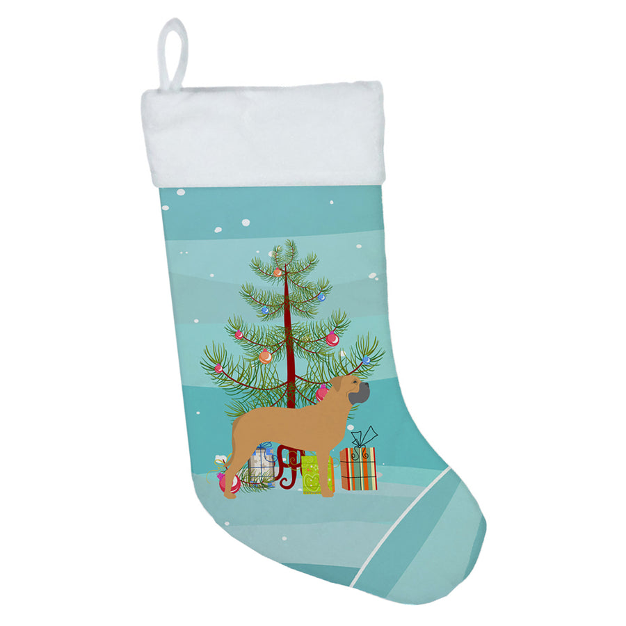 Bullmastiff Merry Christmas Tree Christmas Stocking Image 1