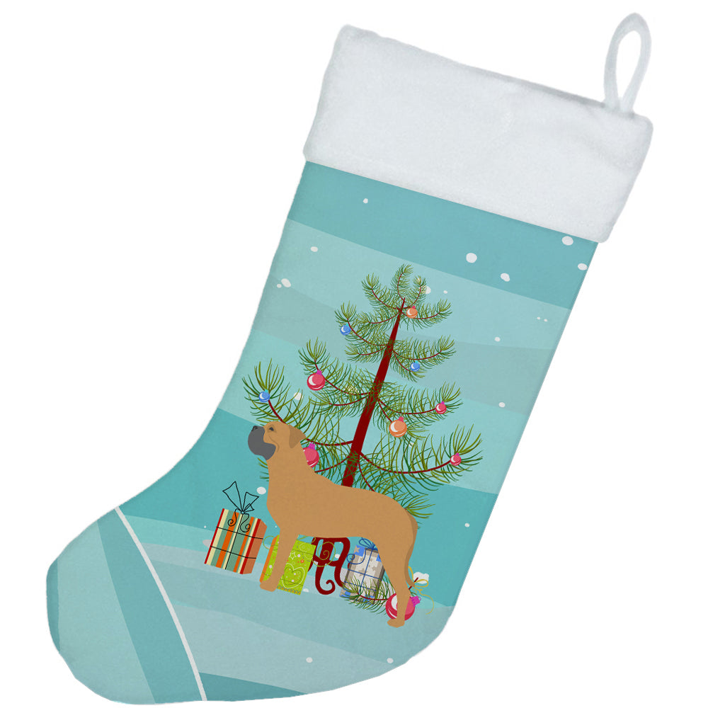 Bullmastiff Merry Christmas Tree Christmas Stocking Image 2