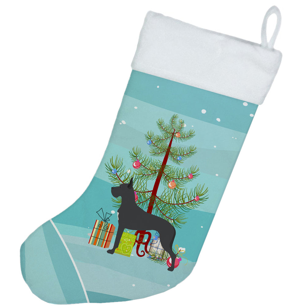 Great Dane Merry Christmas Tree Christmas Stocking Image 2