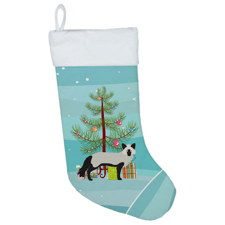 Silver Fox Christmas Christmas Stocking Image 1