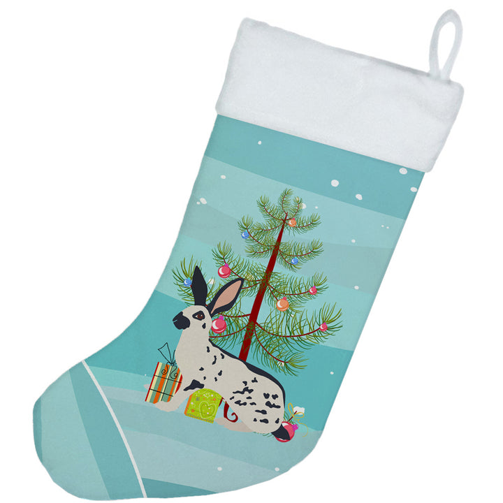 English Spot Rabbit Christmas Christmas Stocking Image 2