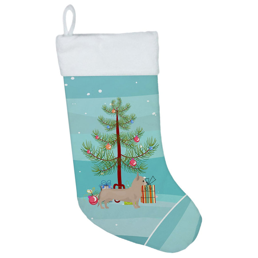 Tan Chiweenie Christmas Tree Christmas Stocking Image 1