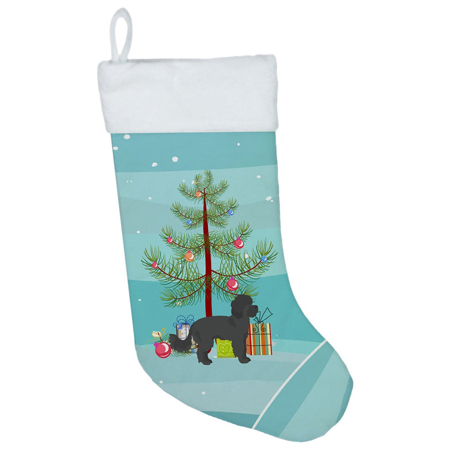 Black Maltipoo Christmas Tree Christmas Stocking Image 1