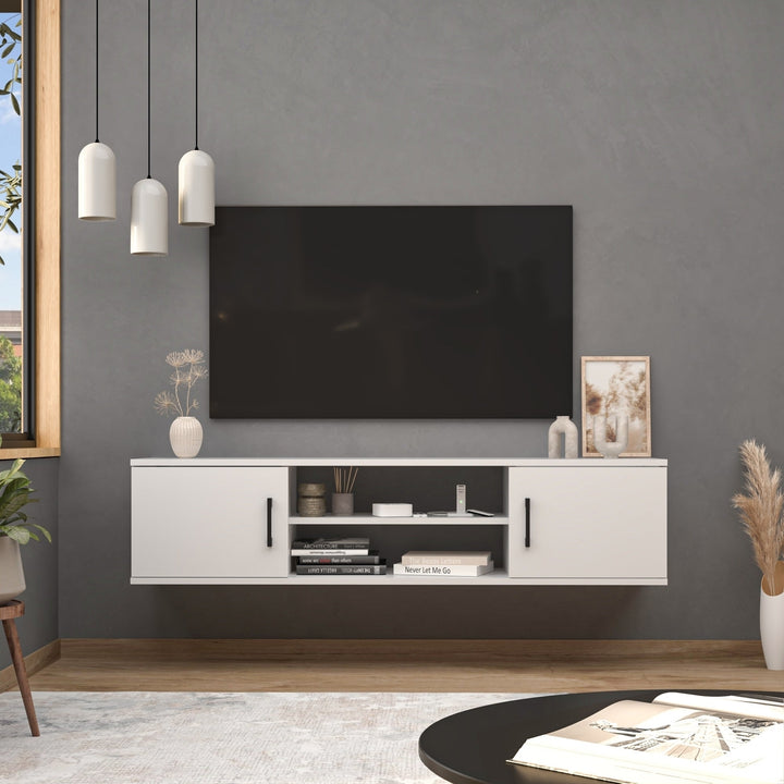 Atelier Mobili Floating TV Stand,Modern Floating Media Console, Floating TV Console for up to 70 inch TV Image 5