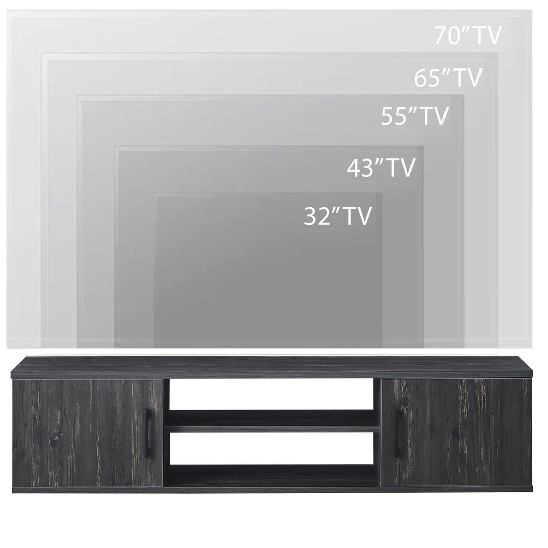 Atelier Mobili Floating TV Stand,Modern Floating Media Console, Floating TV Console for up to 70 inch TV Image 11