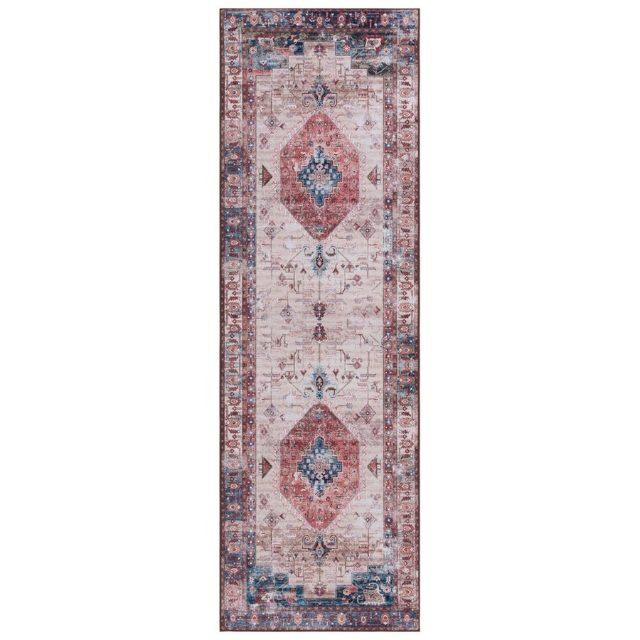 SAFAVIEH TSN155B Tucson Beige / Rust Image 1