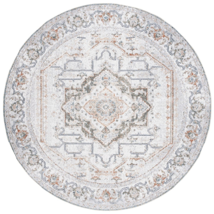 SAFAVIEH BAL854F Baltimore Light Grey / Rust Image 2