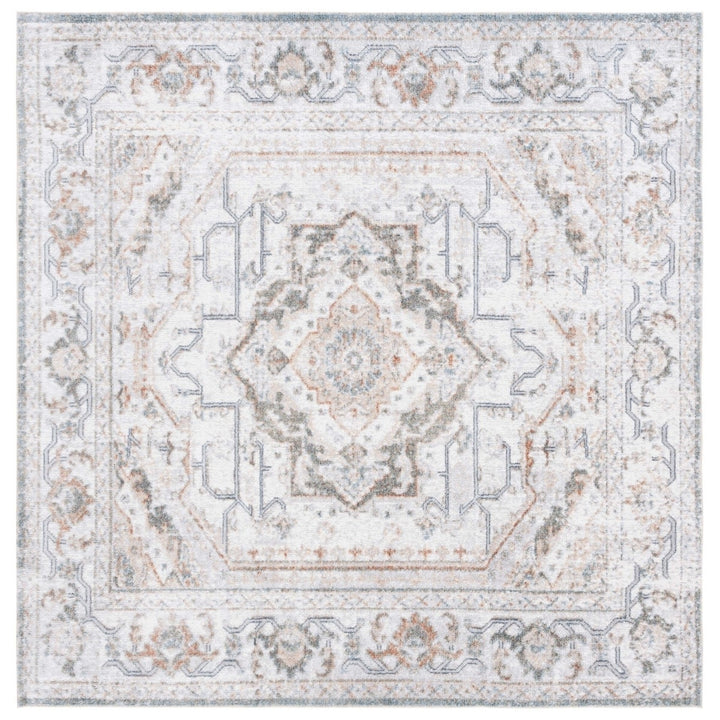 SAFAVIEH BAL854F Baltimore Light Grey / Rust Image 1