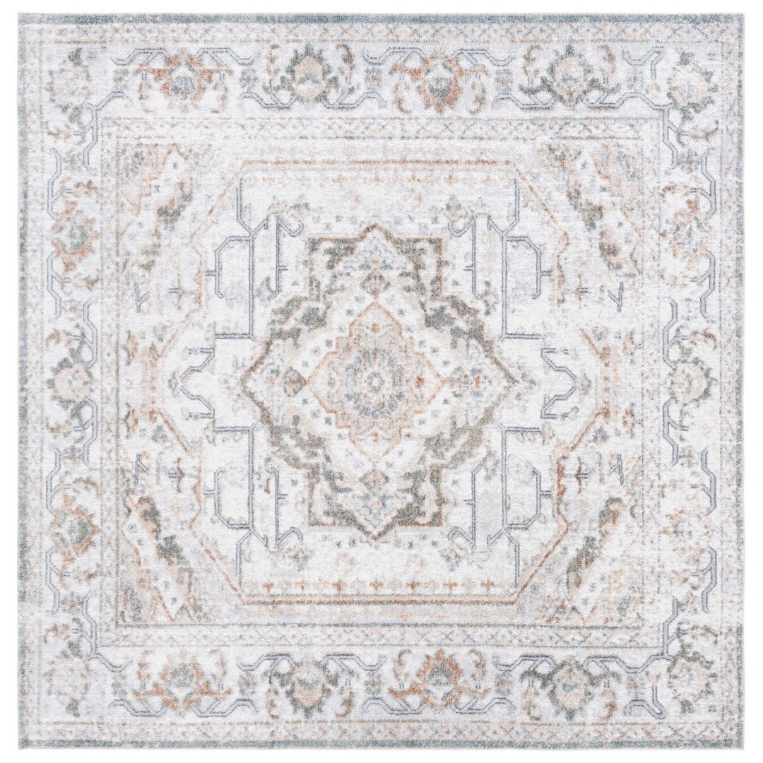 SAFAVIEH BAL854F Baltimore Light Grey / Rust Image 1