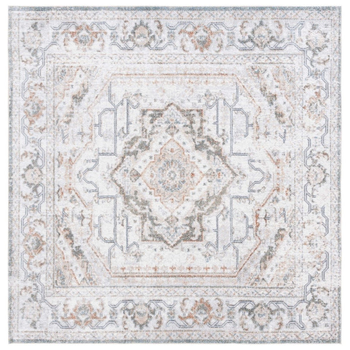 SAFAVIEH BAL854F Baltimore Light Grey / Rust Image 3