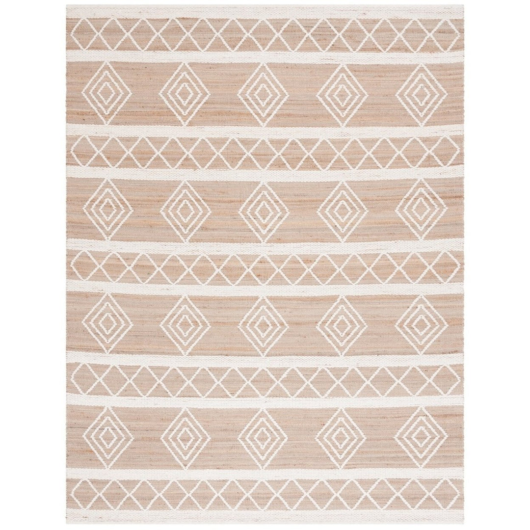 SAFAVIEH NFB276Z Natural Fiber Natural / Ivory Image 1