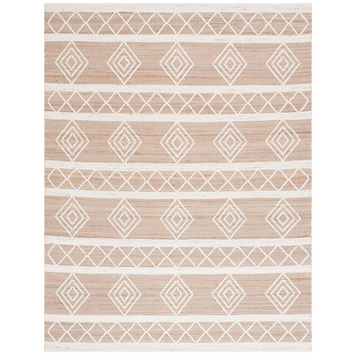 SAFAVIEH NFB276Z Natural Fiber Natural / Ivory Image 1