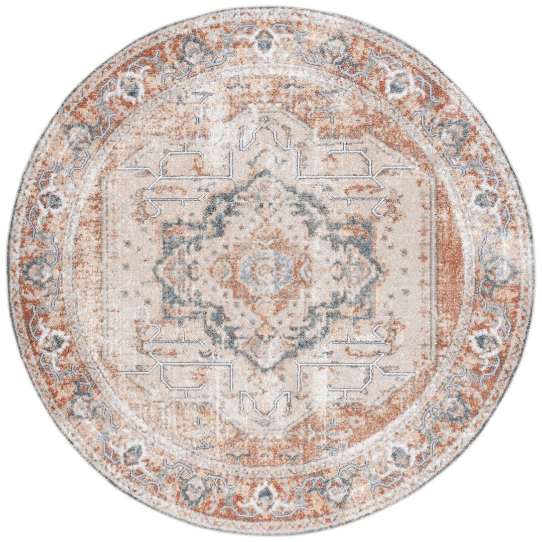 SAFAVIEH BAL854B Baltimore Beige / Rust Image 2