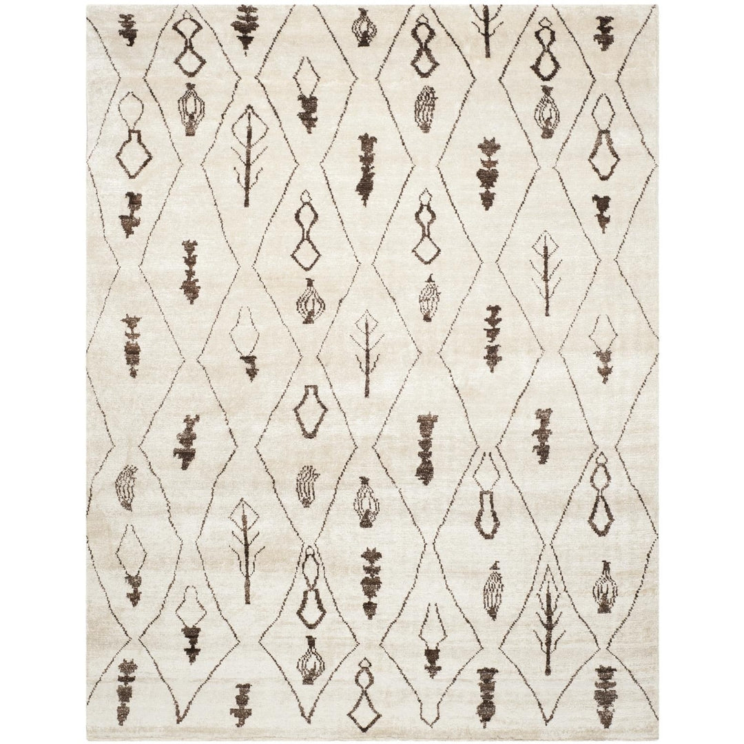 SAFAVIEH MOR331A Moroccan Beige / Brown Image 1