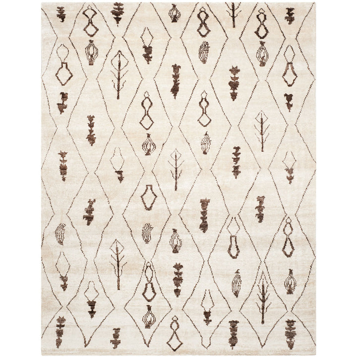 SAFAVIEH MOR331A Moroccan Beige / Brown Image 3