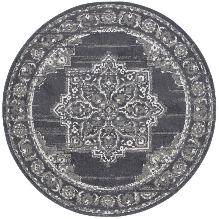 SAFAVIEH PYR214H Pyramid Charcoal / Ivory Image 1